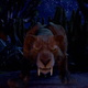Jurassic Park: Camp Cretaceous' animated saber-toothed tiger faces the viewer and has its fangs bared in a darkened jungle.